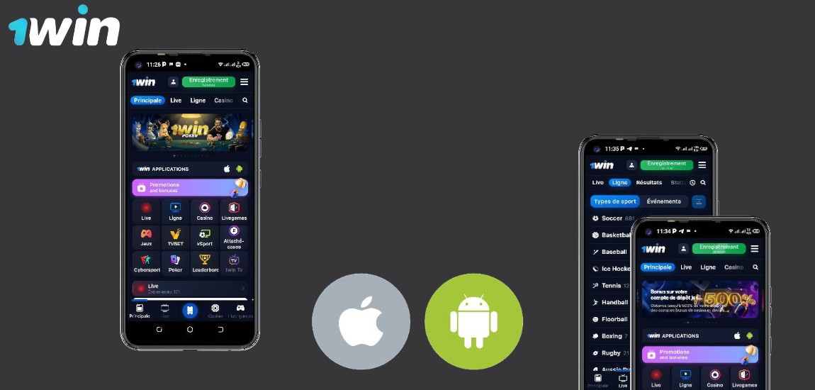 Application mobile 1win